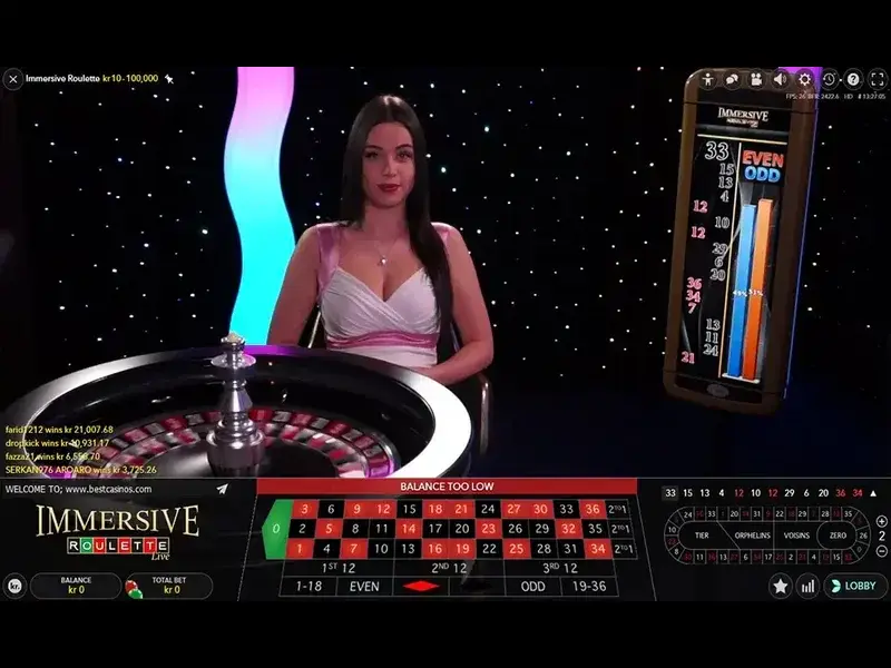 Tựa game Immersive Roulette có gì lôi cuốn đến thế?